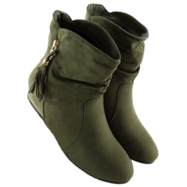 Grün Damen Saszki Stiefel VQ-362 Grün 1