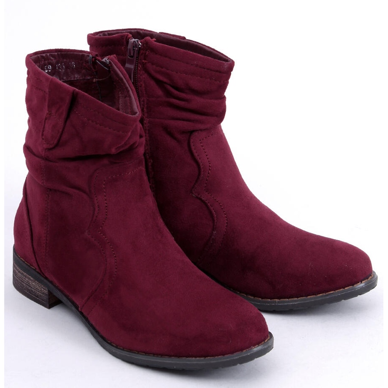 Damenstiefel kastanienbraun 99-135 Rot 1