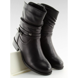 Schwarze schwarze Damenstiefel 8232-3 Schwarz 2