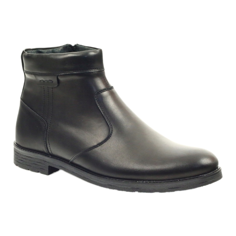 Schwarze Riko Stiefel mit Reißverschluss 825 schwarz 1