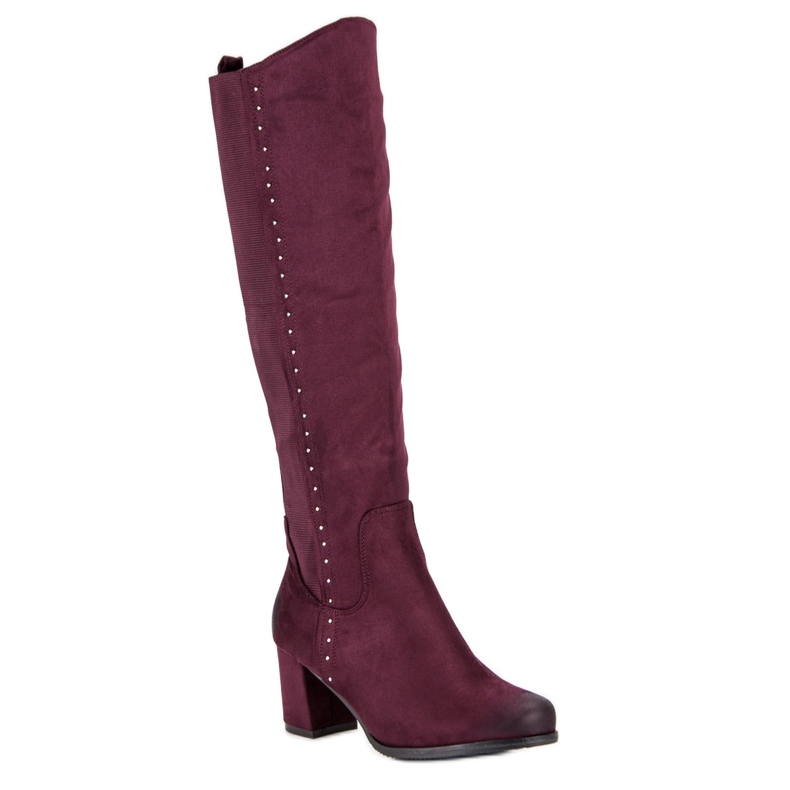 Bequeme VINCEZA High Heel Stiefel rot 1