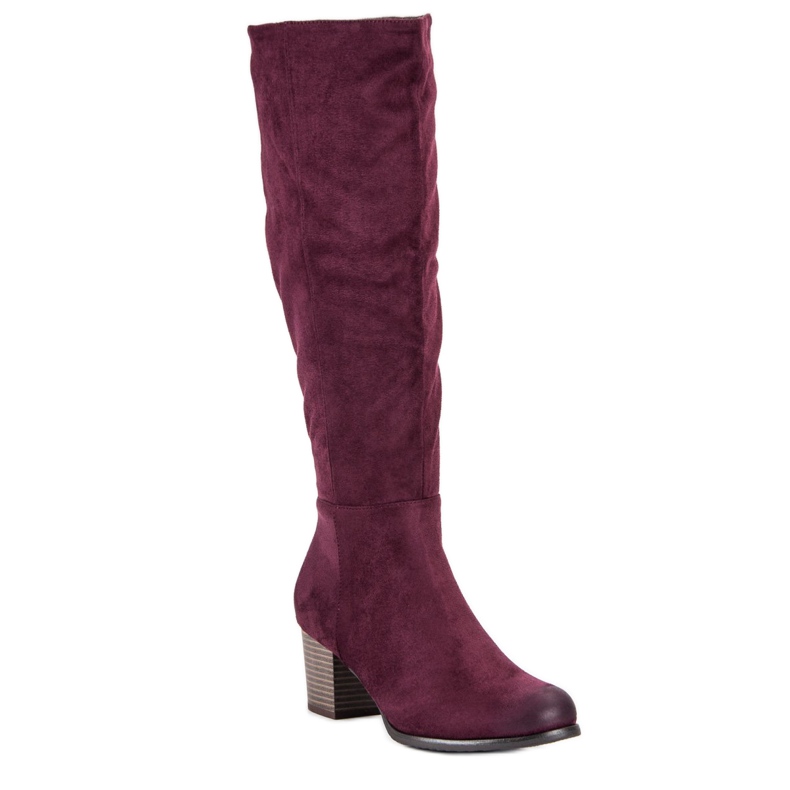 VINCEZA Wildlederstiefel rot 1