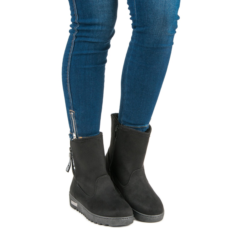 Mckeylor Warme Wildlederstiefel schwarz 1