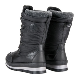 Mckeylor Modische schwarze Schneestiefel 1