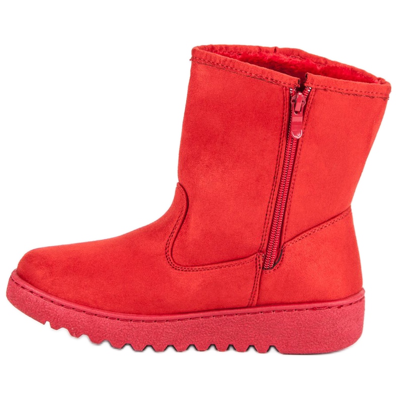 Mckeylor Warme Wildlederstiefel rot 1
