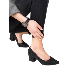 Kylie Elegante schwarze Pumps 2