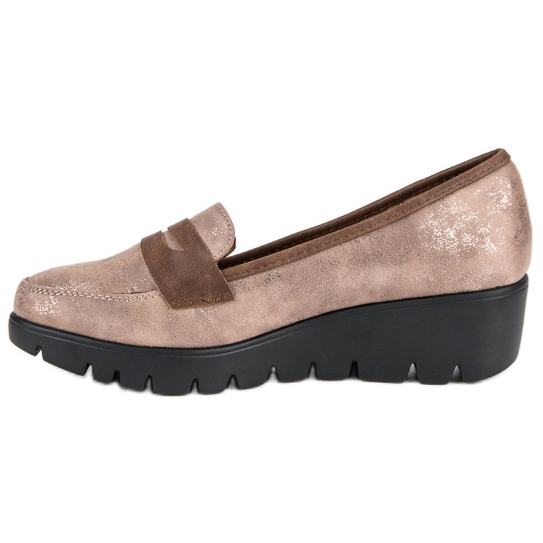 Kylie Keilslipper beige 1