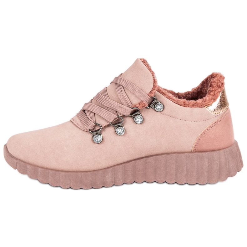 Kylie Wildleder Sneakers rosa 1