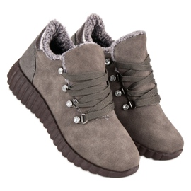 Kylie Wildleder Sneakers braun 1