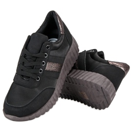 Kylie Schwarze Mode-Turnschuhe 2