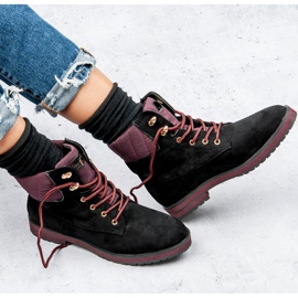 Ideal Shoes Schwarze Trapper 1