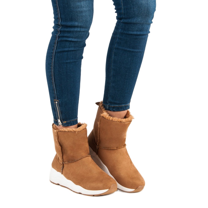 Kamel-Schneestiefel braun 2