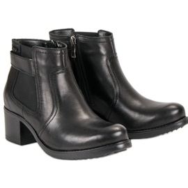 VINCEZA Chelsea-Boots aus Leder schwarz 1