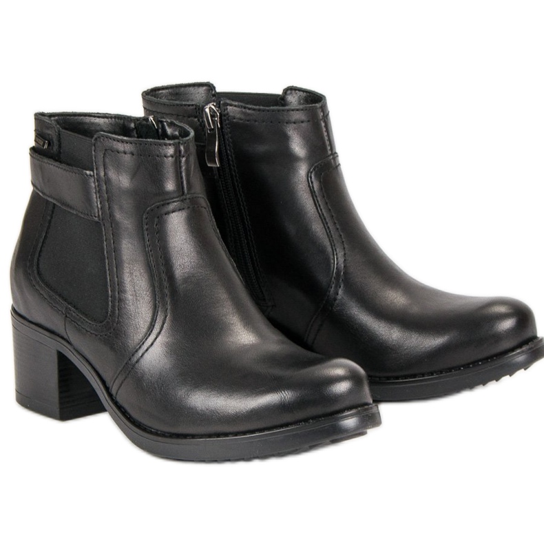 VINCEZA Chelsea-Boots aus Leder schwarz 1