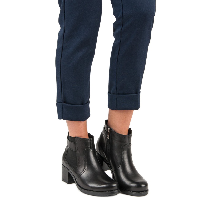 VINCEZA Chelsea-Boots aus Leder schwarz 2