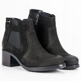 VINCEZA Chelsea-Boots aus Leder schwarz 1