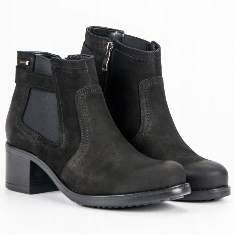 VINCEZA Chelsea-Boots aus Leder schwarz 1