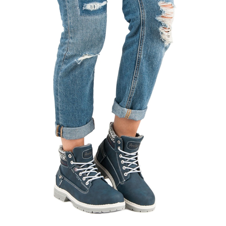 American Club Amerikanische Trapperinnen für Frauen blau 2