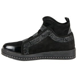 Slip-on-Sneakers schwarz 1