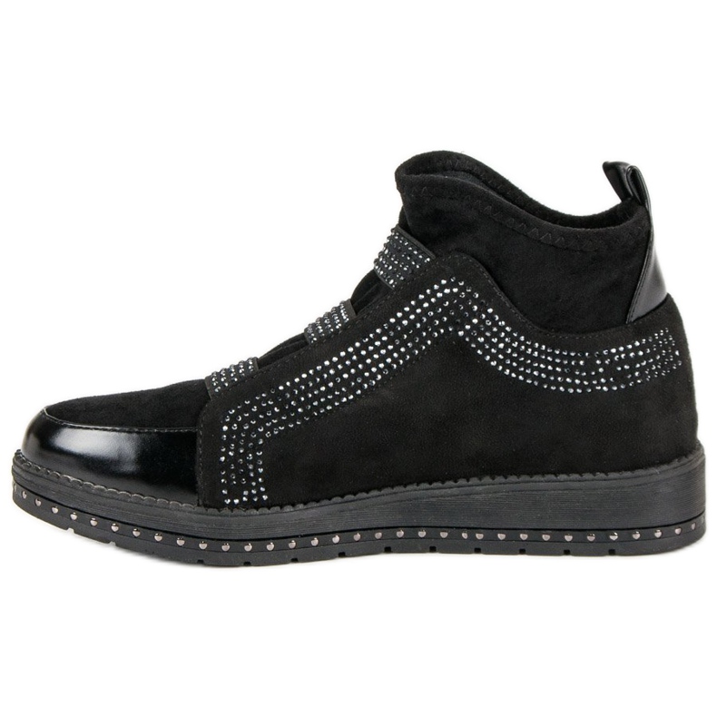 Slip-on-Sneakers schwarz 1