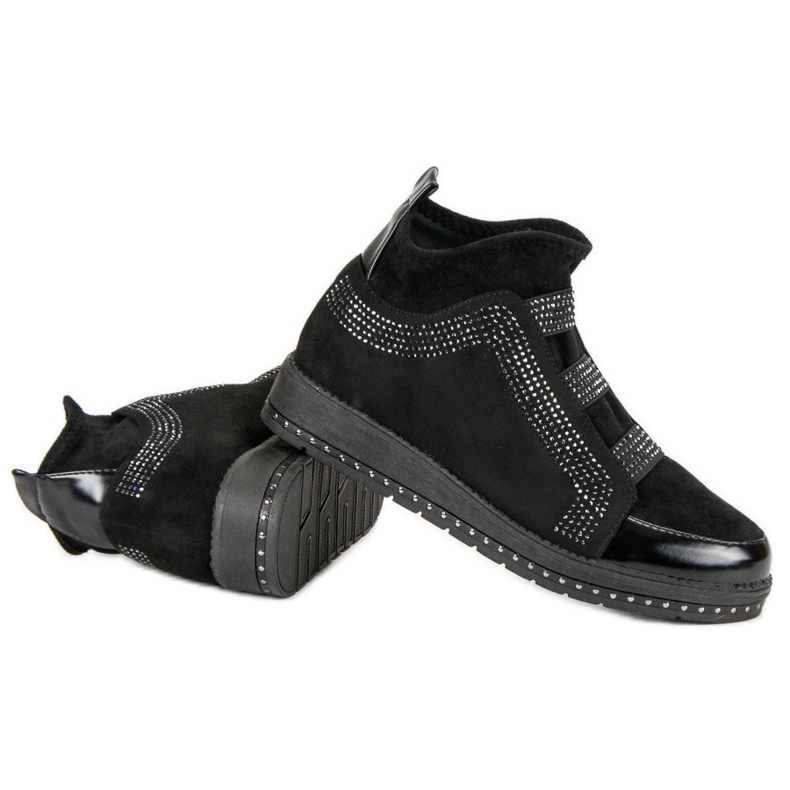 Slip-on-Sneakers schwarz 2