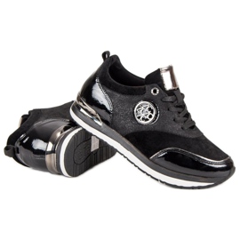 Aclys Gebundene Sportschuhe schwarz 1