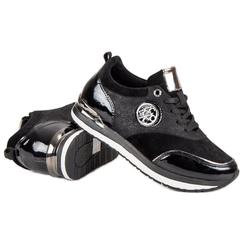 Aclys Gebundene Sportschuhe schwarz 1