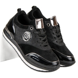 Aclys Gebundene Sportschuhe schwarz 2