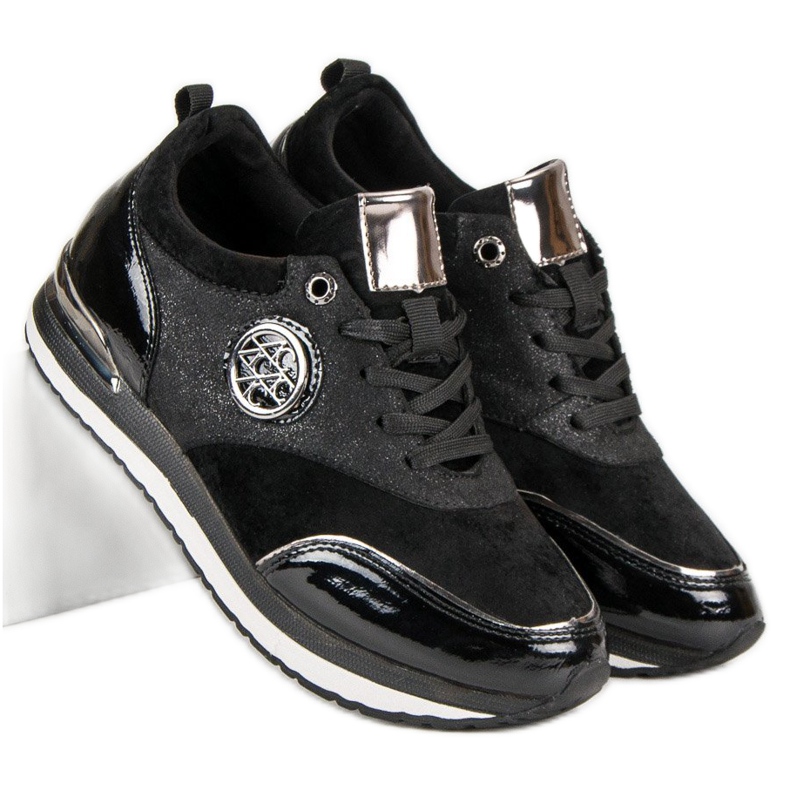 Aclys Gebundene Sportschuhe schwarz 2