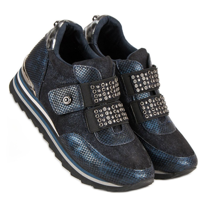 Aclys Stiefel Turnschuhe blau mehrfarbig 2