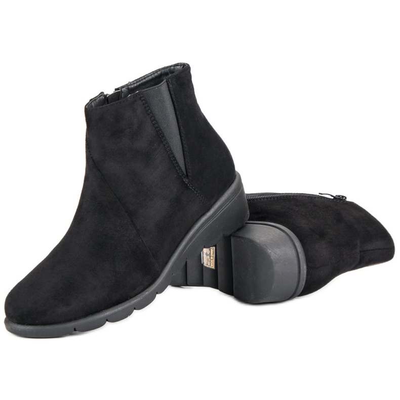 Kylie Wildleder Stiefeletten schwarz 2