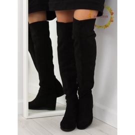 Schwarze Keilstiefel 0-68 schwarz 1