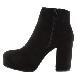 Schwarz YQ208 Schwarze Plateaustiefel 2