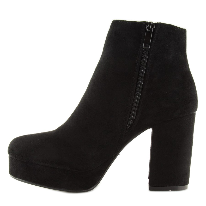Schwarz YQ208 Schwarze Plateaustiefel 2