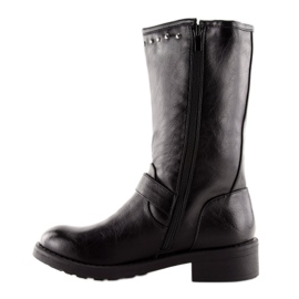 Schwarze Stiefel für Damen 7317-PG Schwarz 1