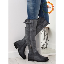 Damen Reitstiefel grau 228-PG grau 1