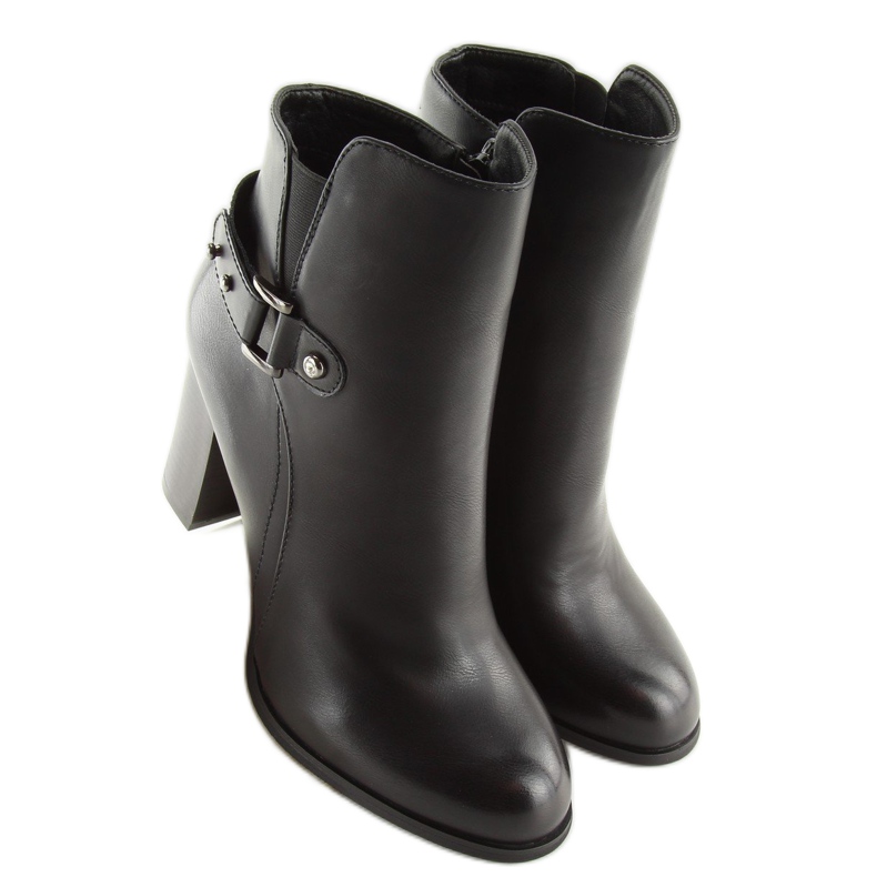 Schwarze High Heels 3974 Schwarz 2