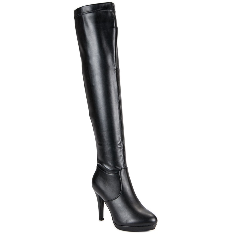 Small Swan Overknee-Stiefel schwarz 1