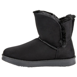 Kylie Wildleder Mukluki schwarz 1