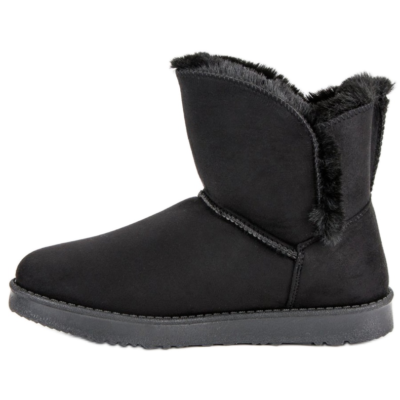 Kylie Wildleder Mukluki schwarz 1