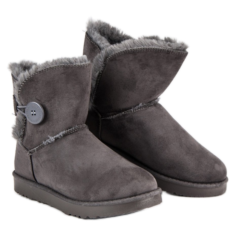 Kylie Wildleder Mukluki grau 1
