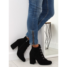 Schwarz OM-15 Schwarze Stiefel mit hohen Absätzen 2