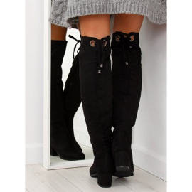 Schwarze Stiefeletten B-318 schwarz 2