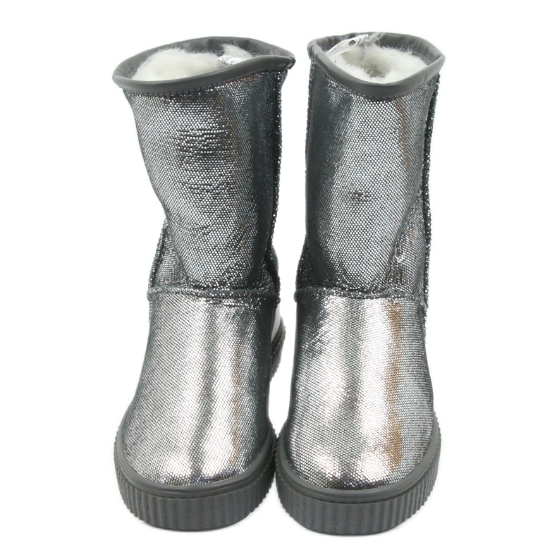 Lederstiefel Bartek 477750 Naturwolle silber- grau 3