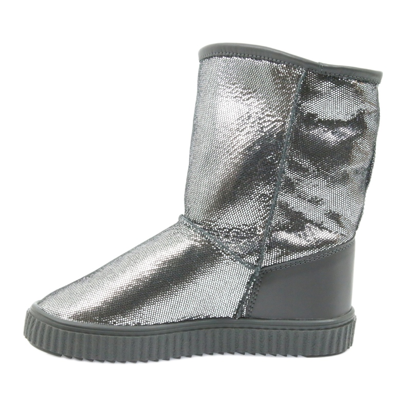 Lederstiefel Bartek 477750 Naturwolle silber- grau 2