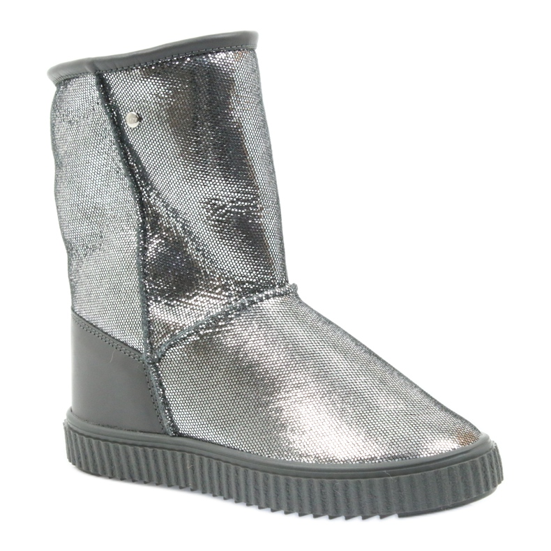 Lederstiefel Bartek 477750 Naturwolle silber- grau 1