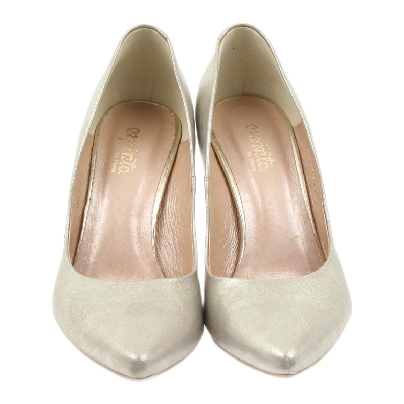 Espinto Metallic Pumps auf der Złote 456/72 Ferse golden 3