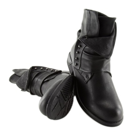 Schwarze Stiefel für Damen JA3153 Schwarz 1