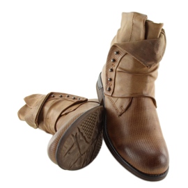 Kamelstiefel für Damen JA3153 Camel braun 1