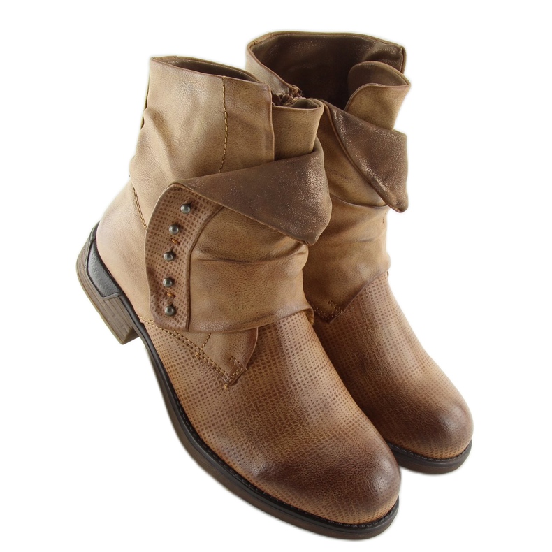 Kamelstiefel für Damen JA3153 Camel braun 2